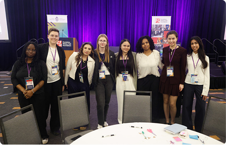 Young leaders at a conference
